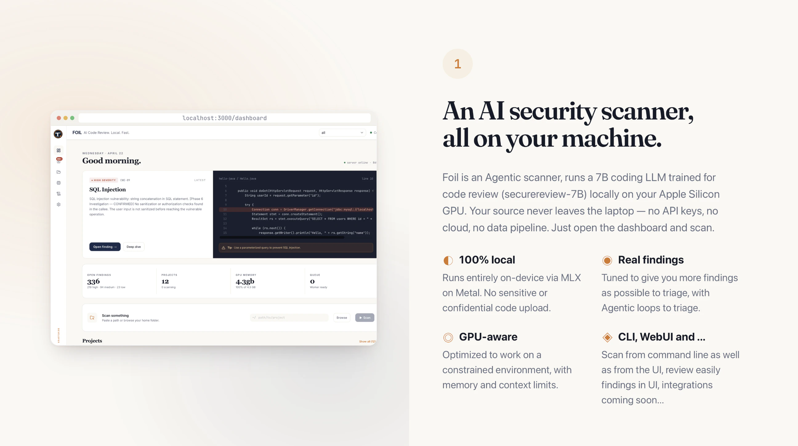 Foil AI Code Security screenshot 1