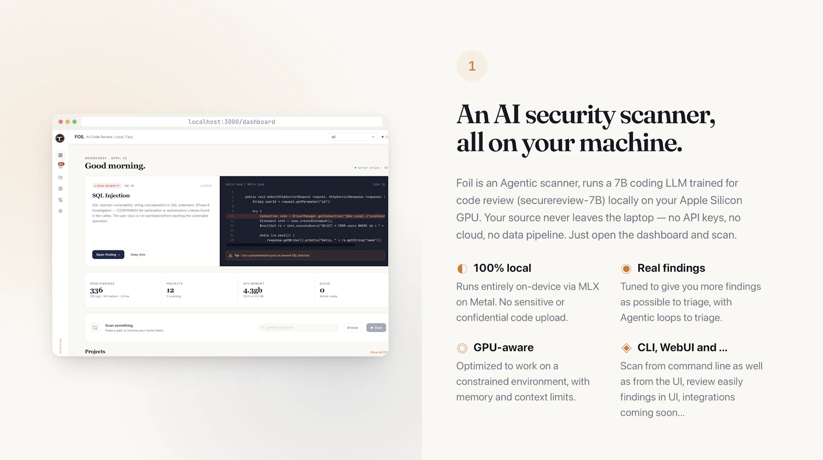 Foil AI Code Security screenshot 2