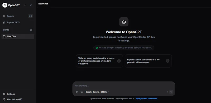 OpenGPT screenshot 1