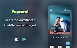 Popcorn: Guess word in AI-Generated pics media 1