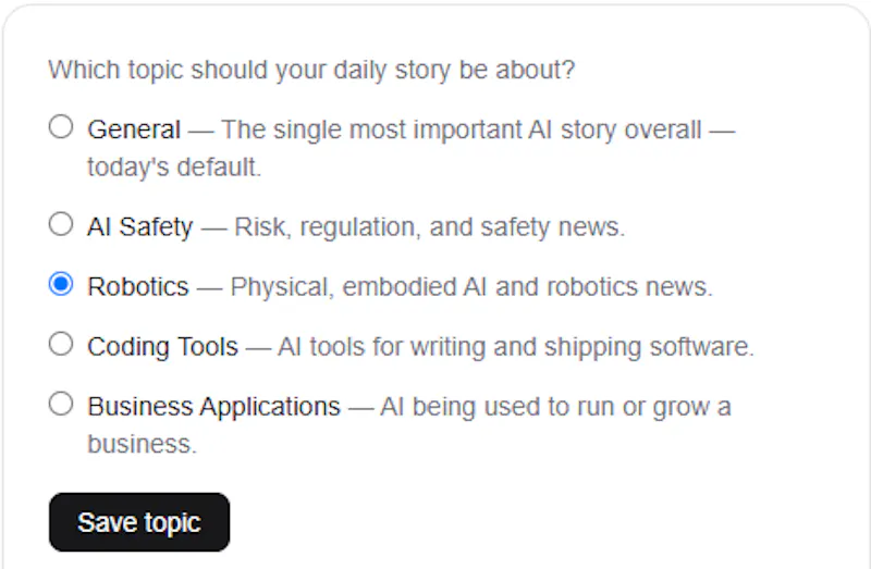 Daily AI Pulse screenshot 2