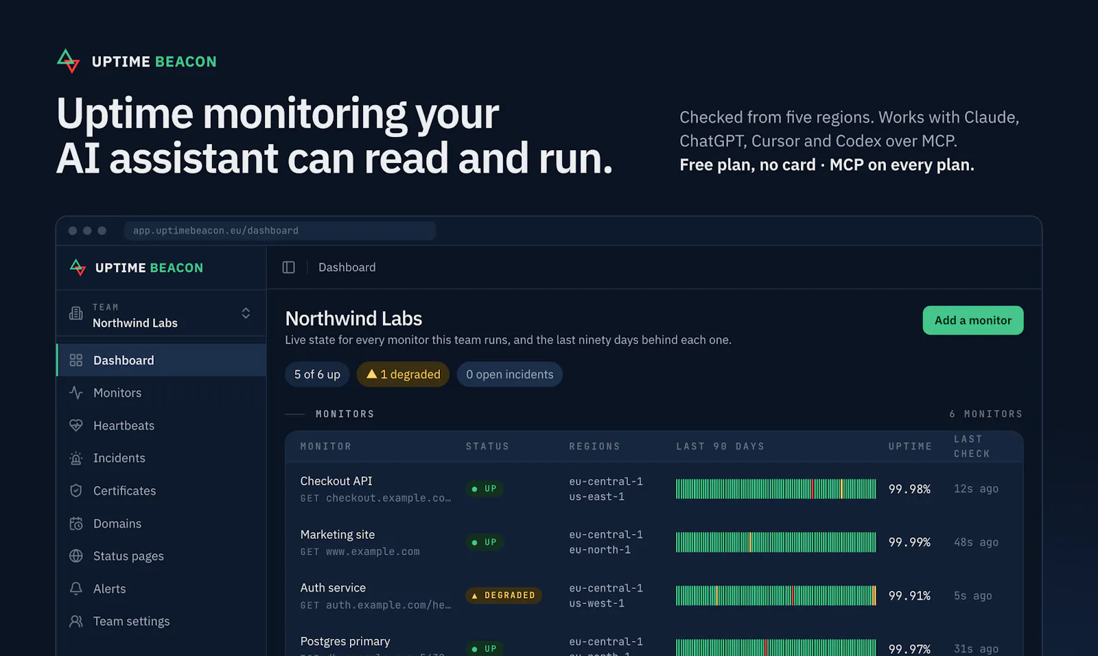 Uptime Beacon screenshot 1