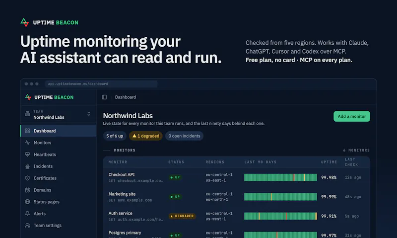 Uptime Beacon screenshot 1