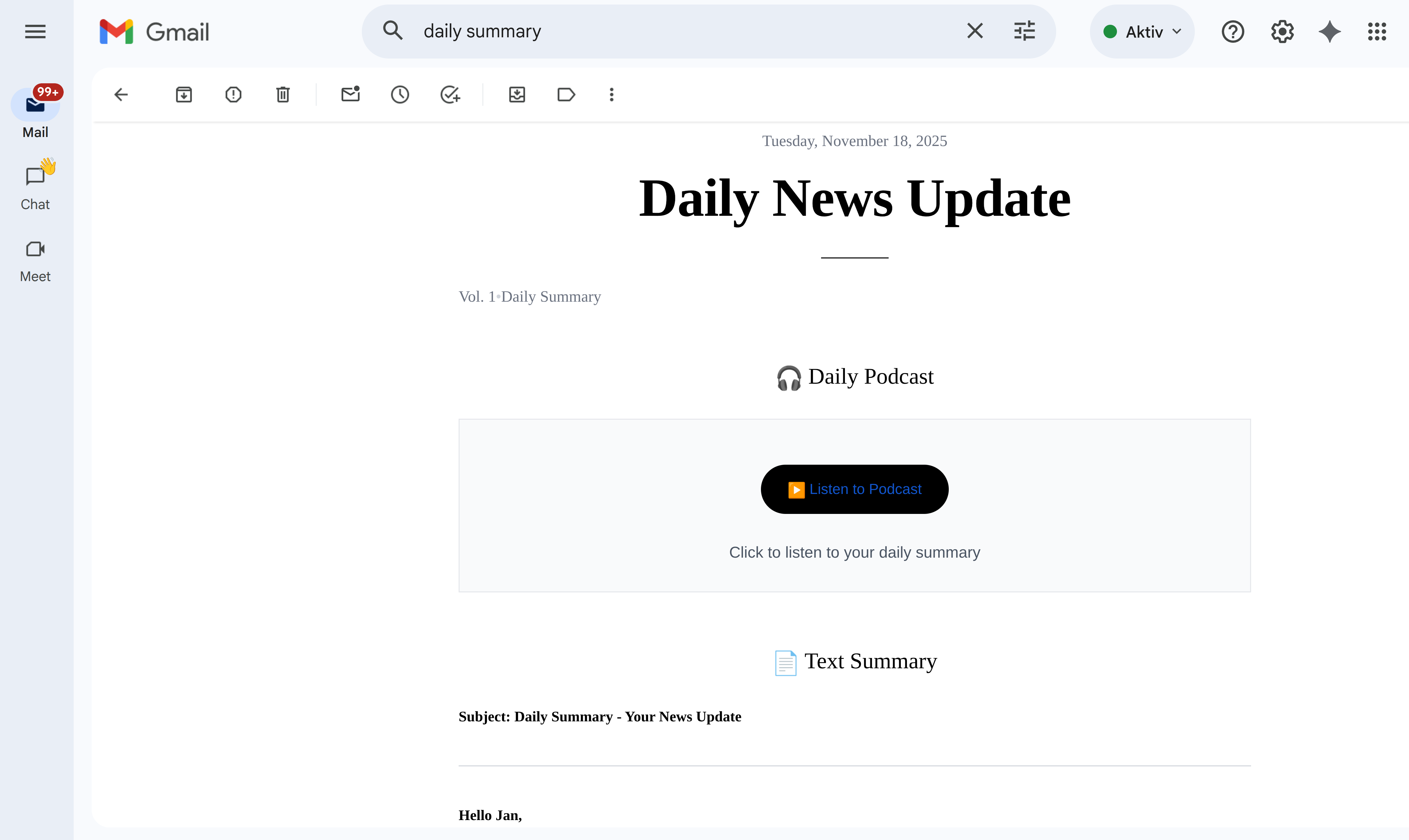 Summify.News - Screenshot 4 showing product features and functionality