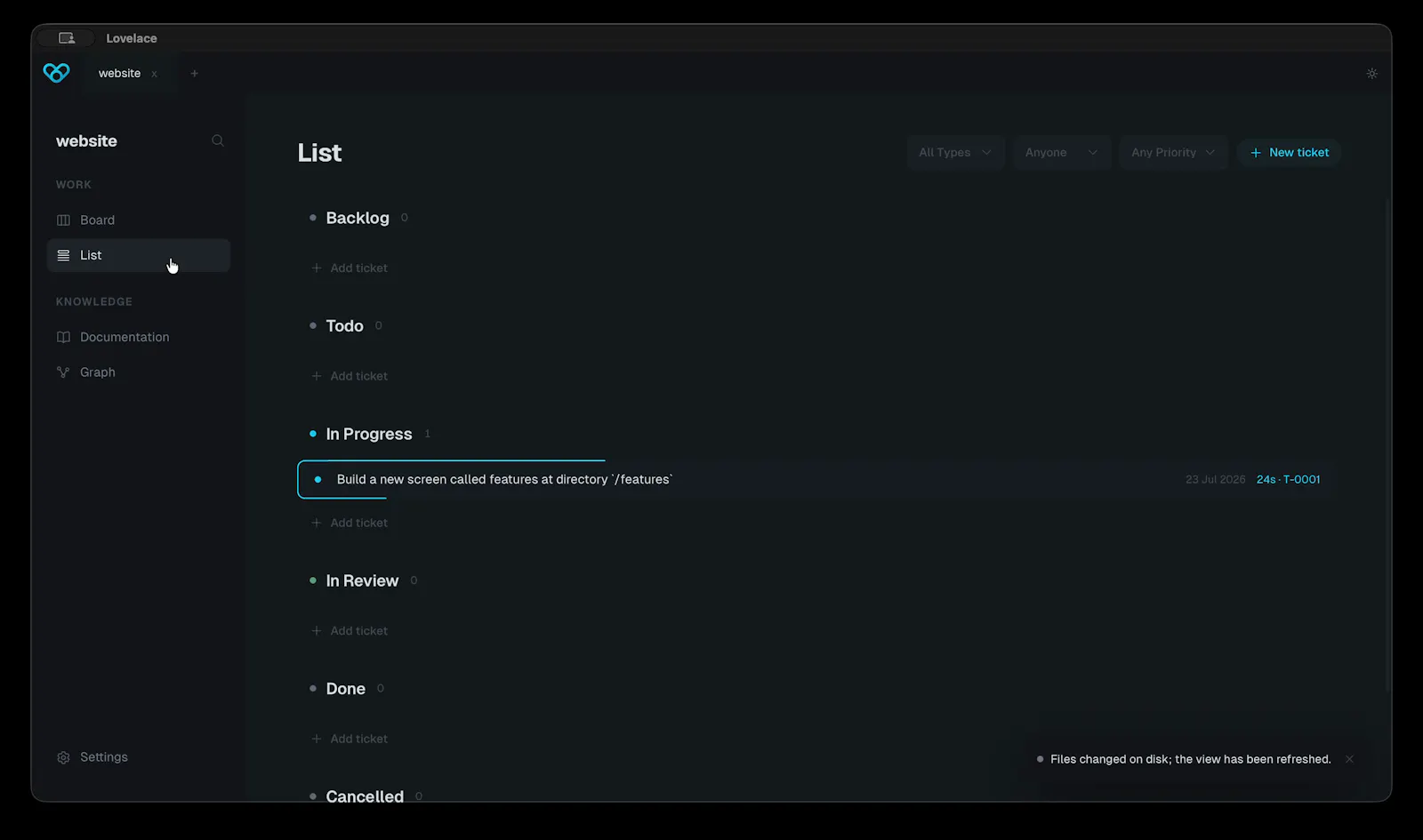 Lovelace screenshot 5