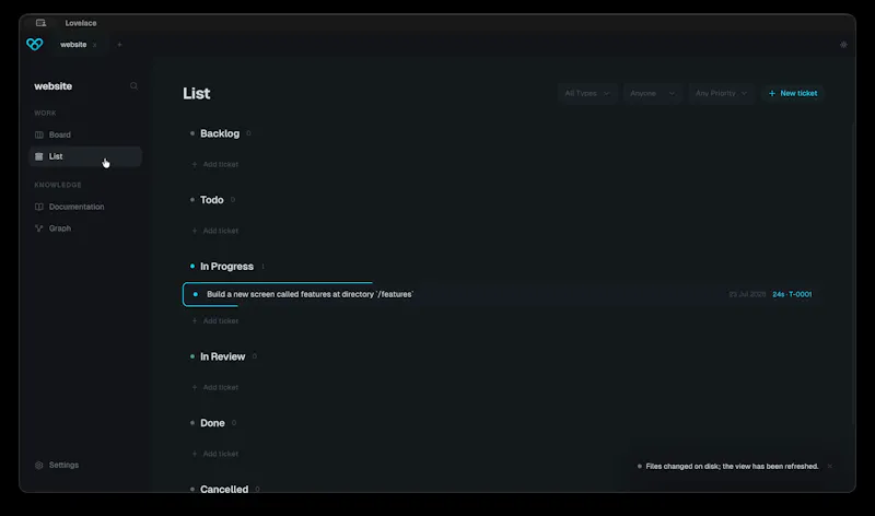 Lovelace screenshot 5