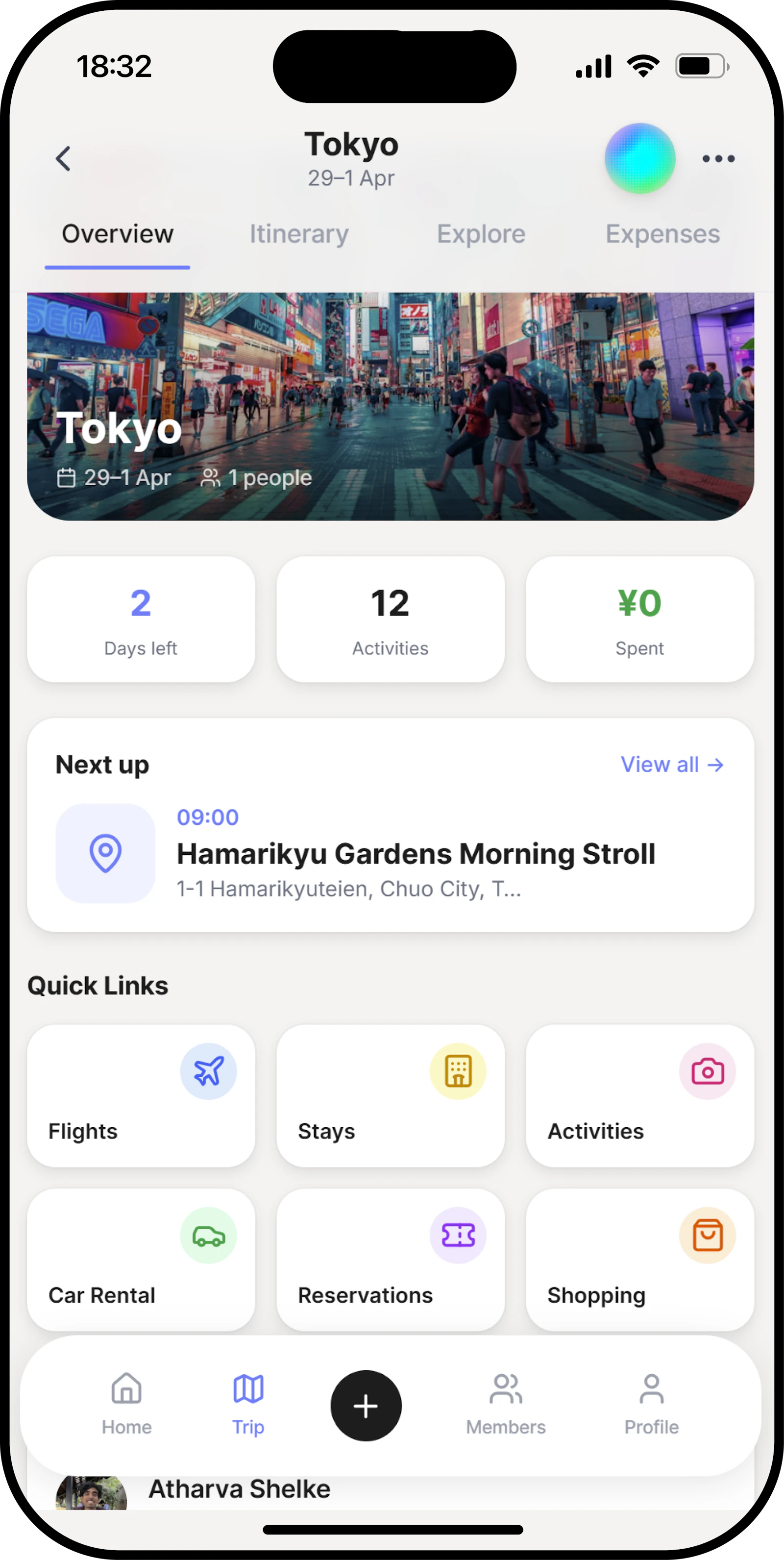 TripUp screenshot 2