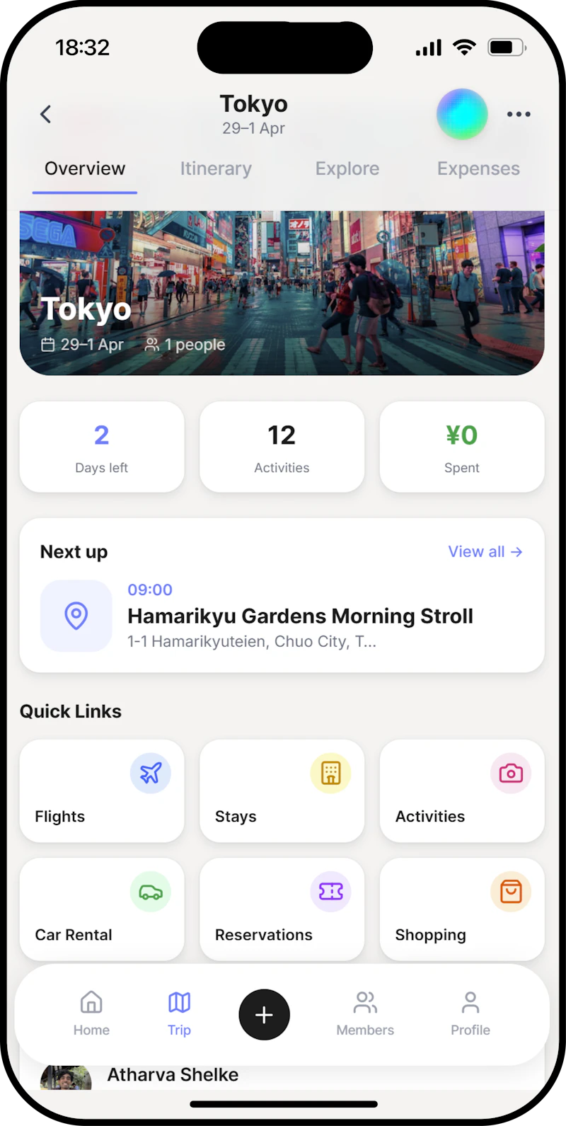 TripUp screenshot 2