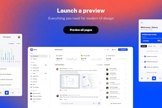 Revu - UI kit for SaaS Startups gallery image