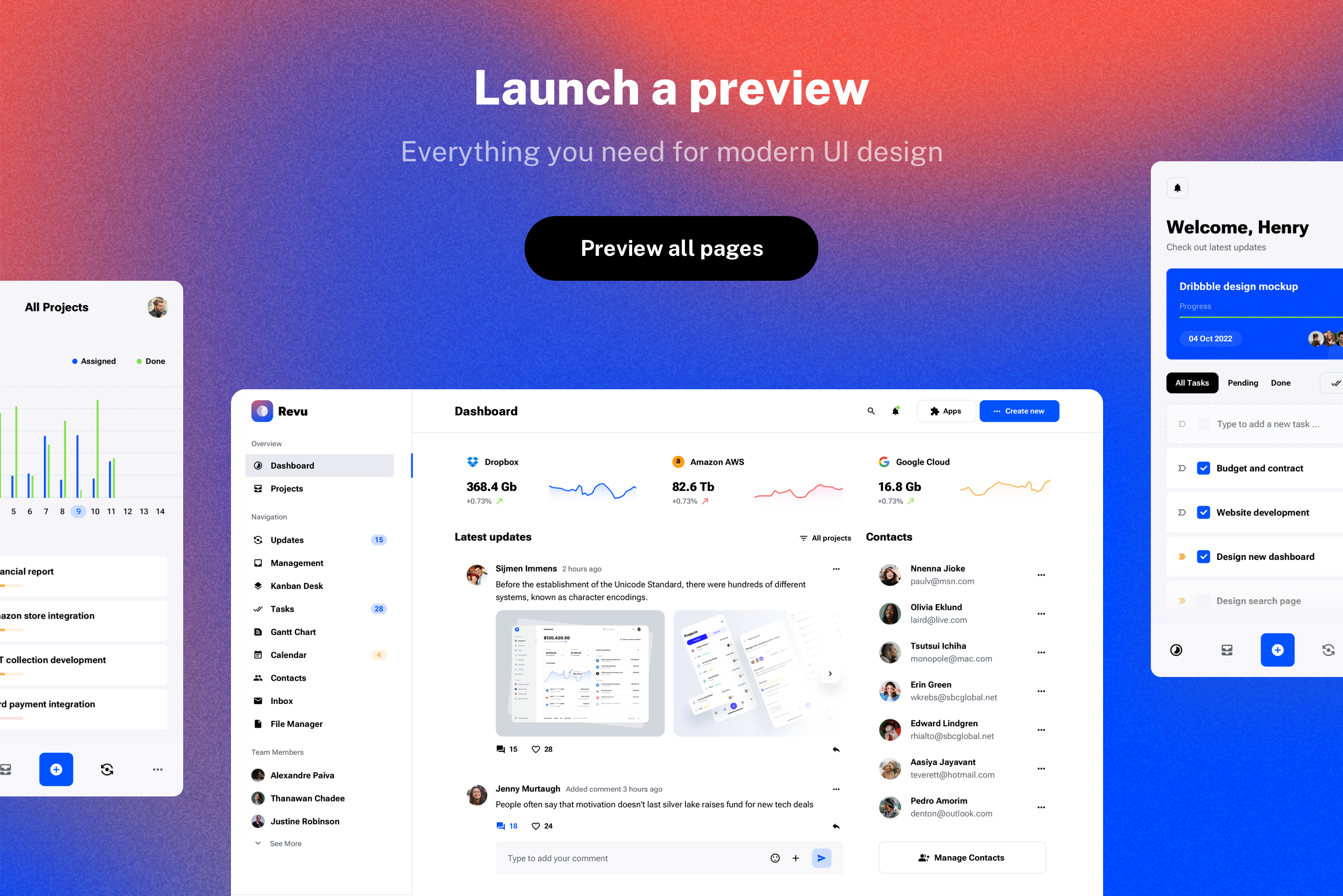 Revu - UI kit for SaaS Startups media 8