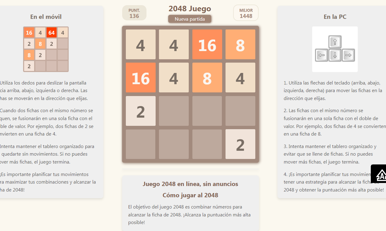 2048 juego gallery image