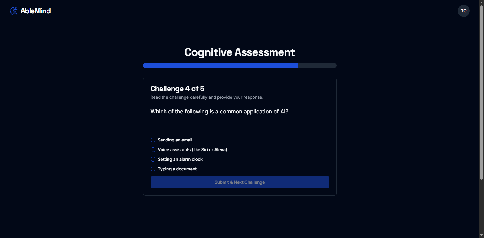 AbleMind - Main screenshot showing features and interface