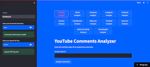 AI Social & E-commerce Reviews Analyzer gallery image