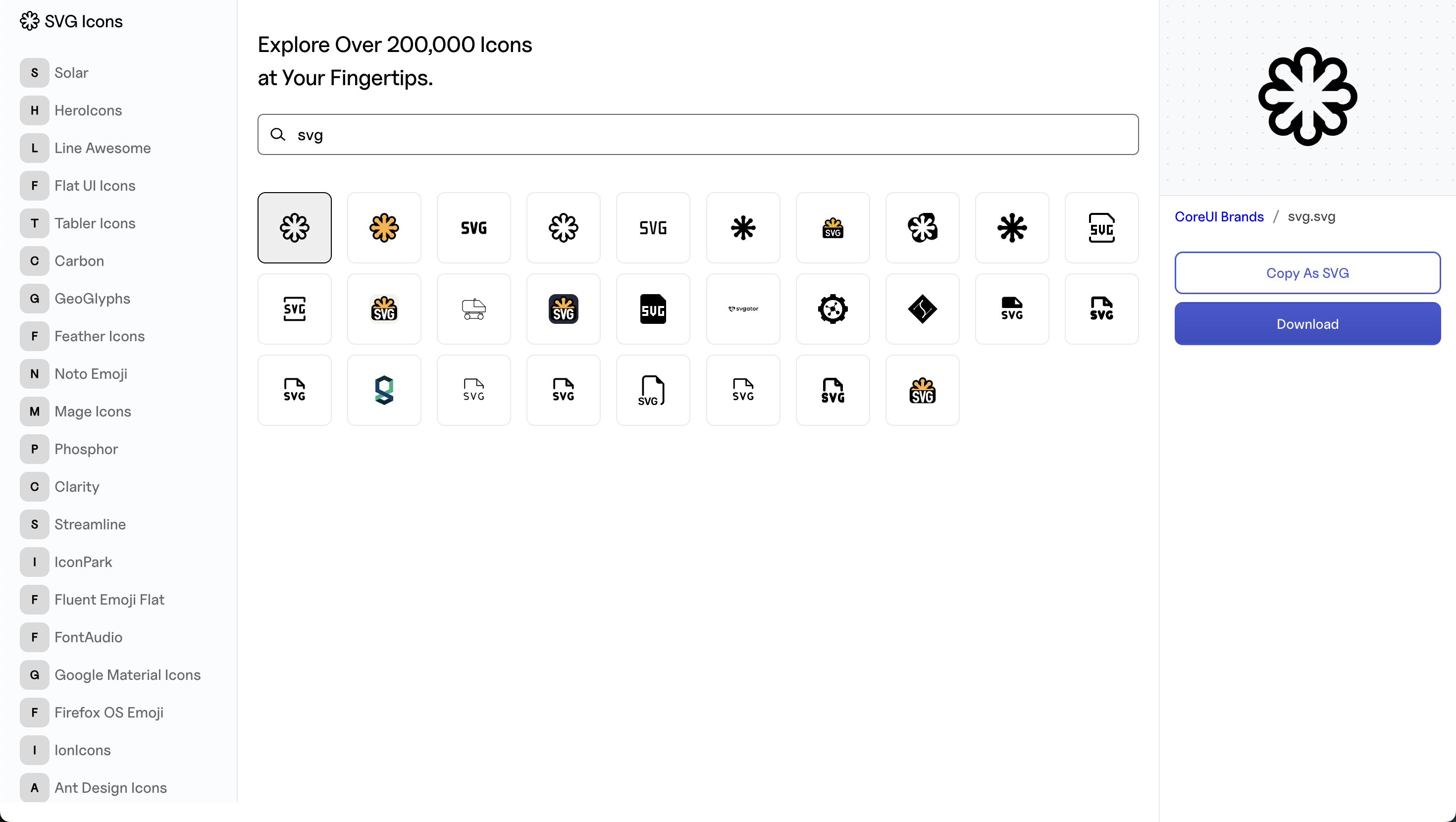 무료 SVG 아이콘 - 200k 오픈 소스 무료 SVG 아이콘의 검색 엔진 미디어 4