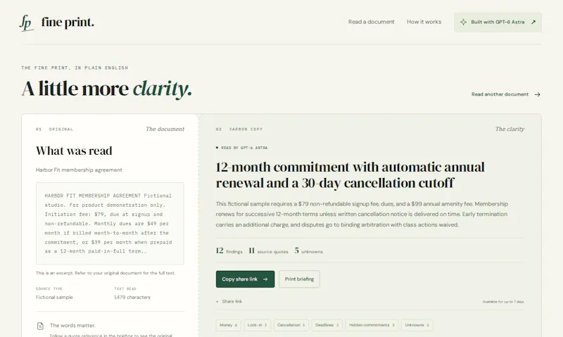 Fine Print screenshot 3