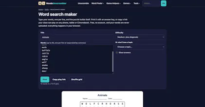 Words Unscrambler gallery image