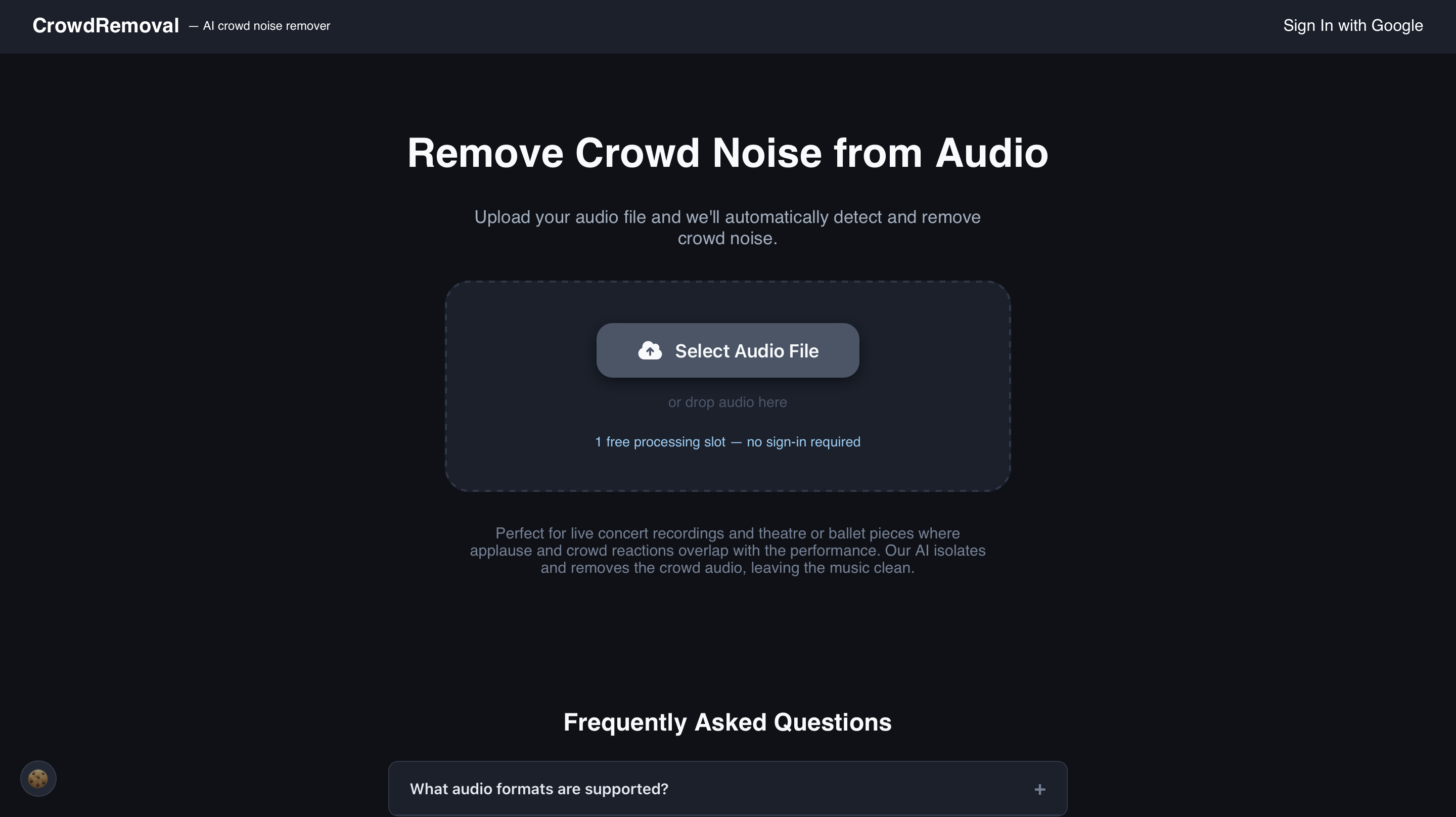 CrowdRemoval - AI Crowd Noise Remover gallery image