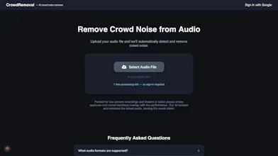 CrowdRemoval - AI Crowd Noise Remover gallery image