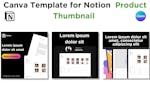 Notion Product Thumbnail Canva Template image