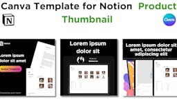 Notion Product Thumbnail Canva Template media 1