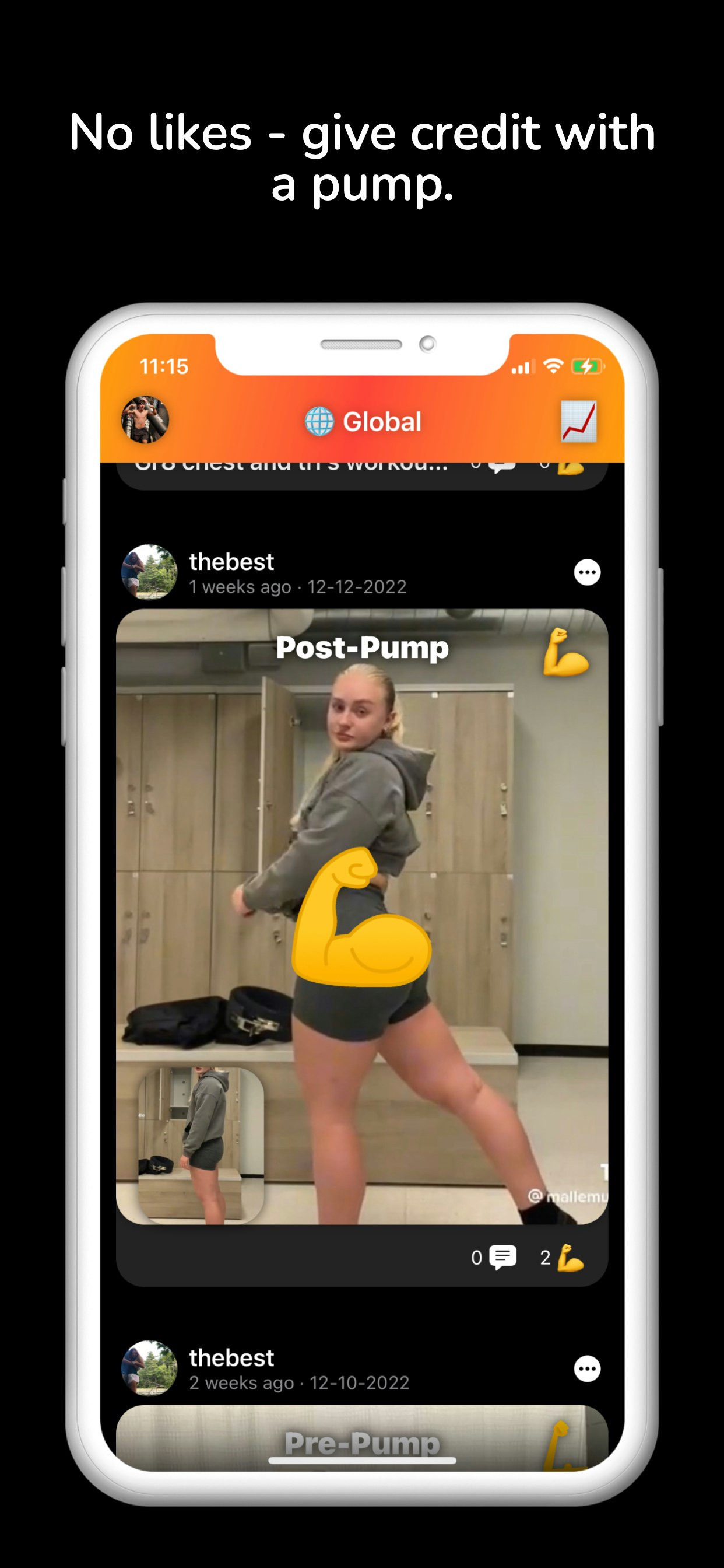 BeBigger - The BeReal of fitness media 2