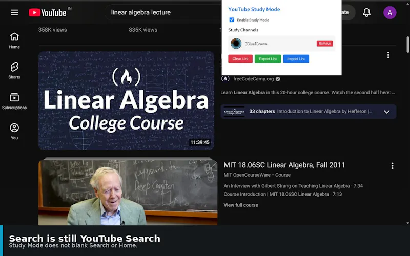 Youtube Study Mode screenshot 6
