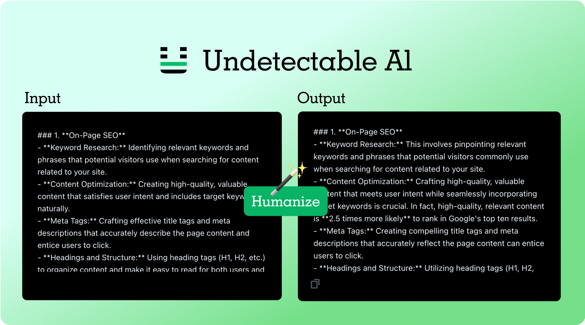 Undetectable AI gallery image
