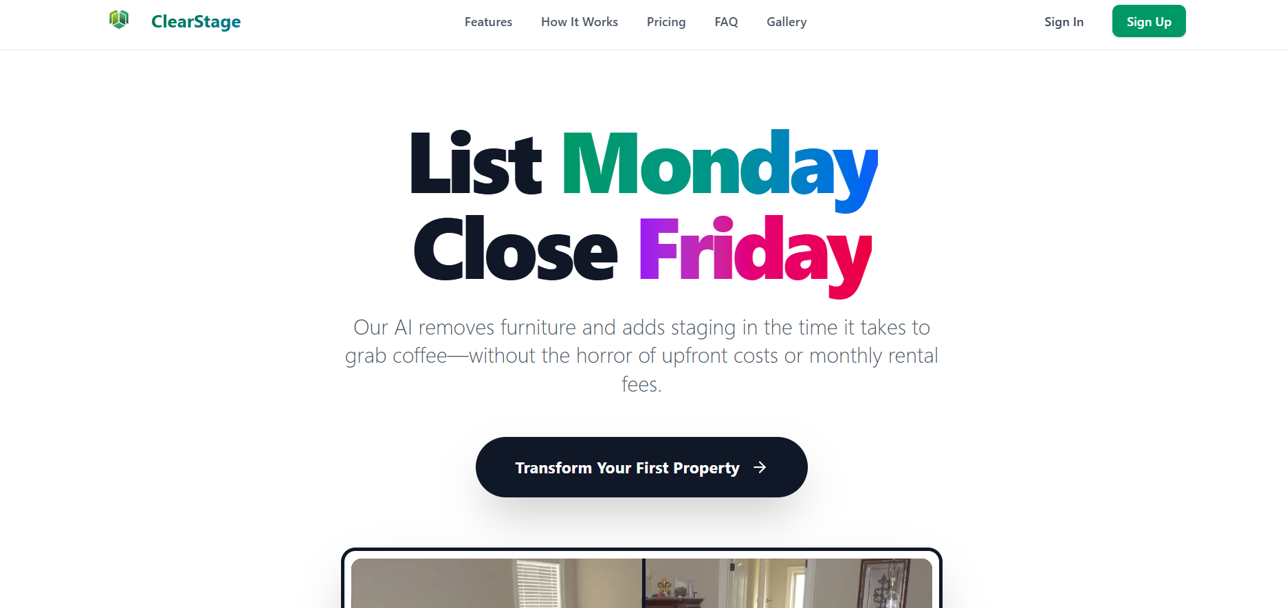 ClearStage - Main product screenshot demonstrating key features and user interface