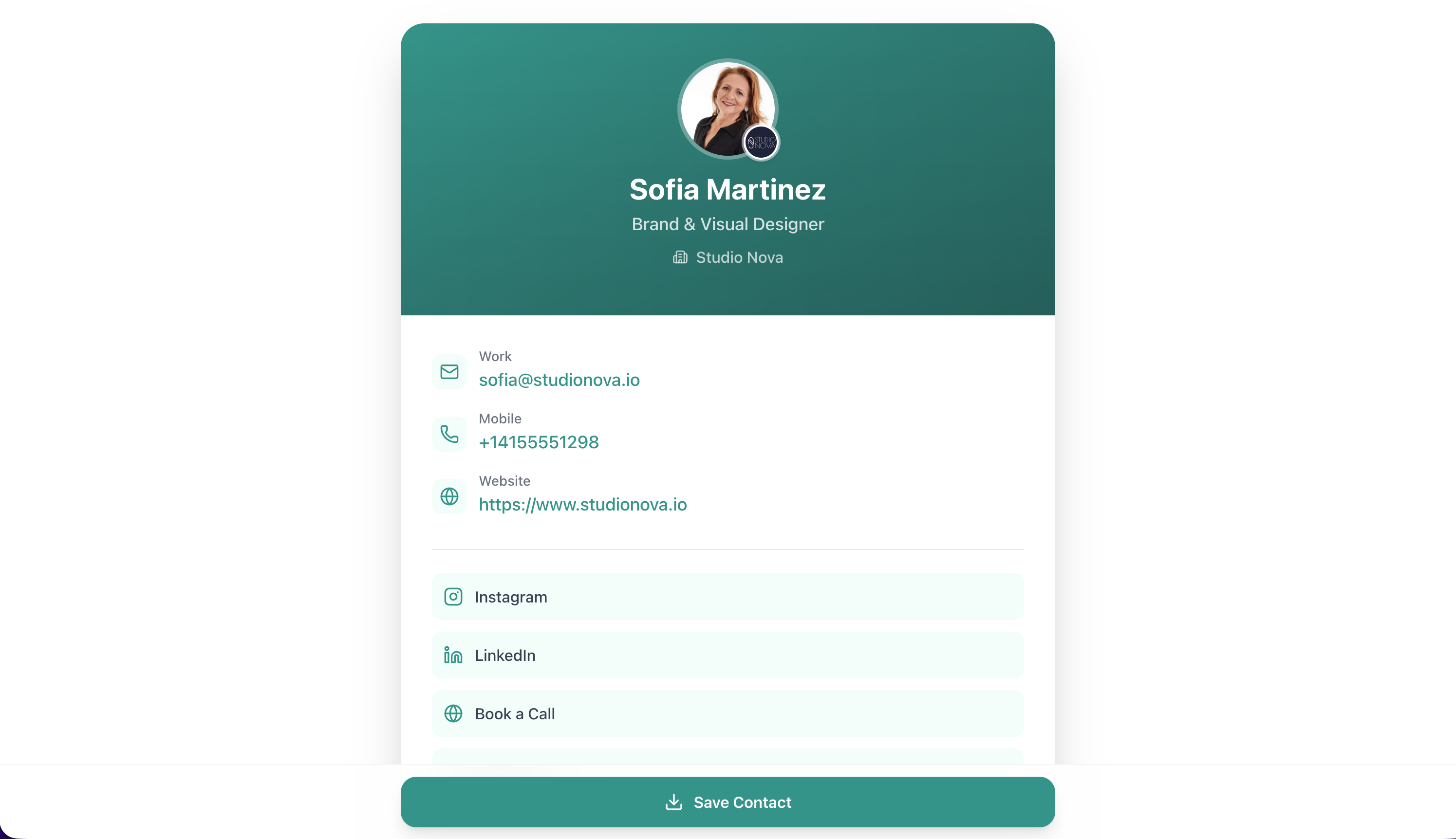 Business-card.ai – Digital Business Card - Screenshot 3 showing product features and functionality