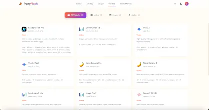 PonyFlash — one skill, all the models gallery image