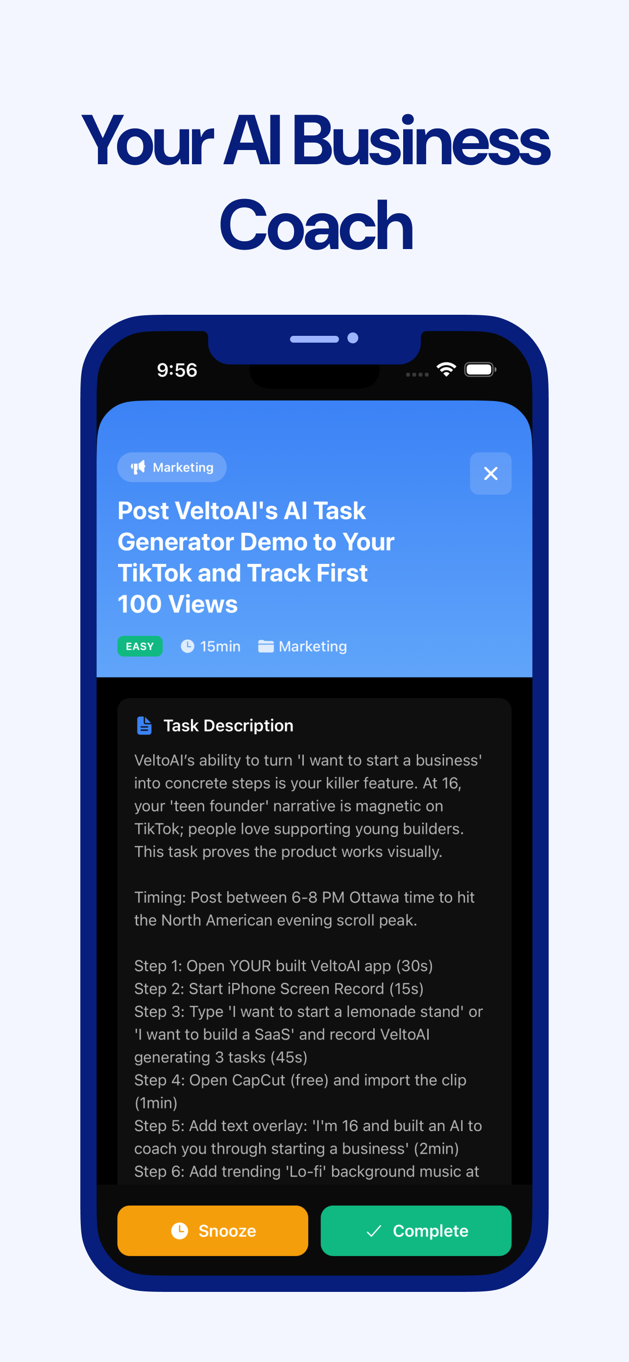 VeltoAI - Screenshot 2 showing product features and functionality