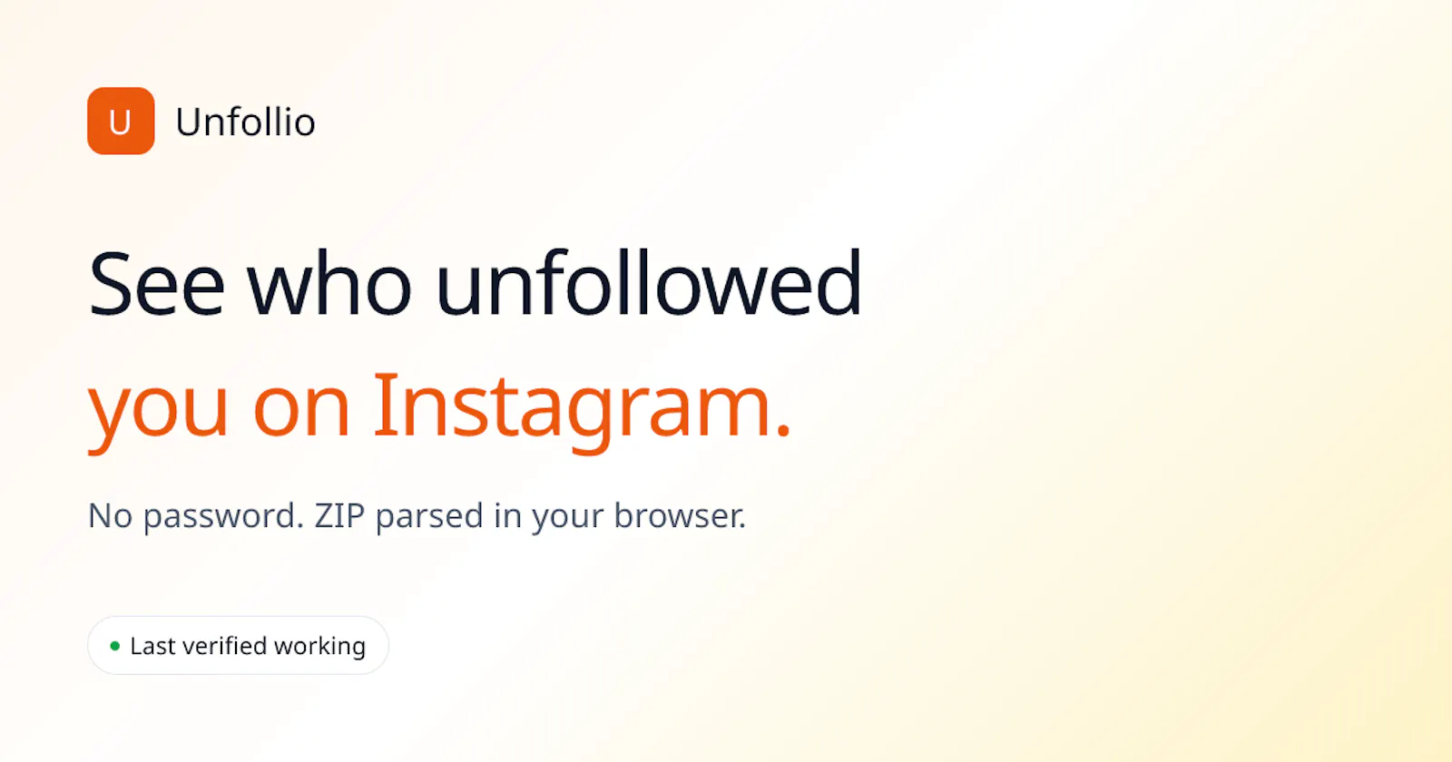Unfollio screenshot 1