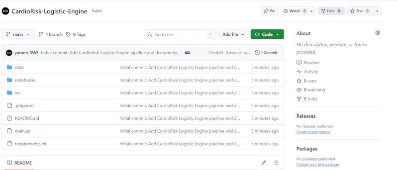 CardioRisk Logistic Engine screenshot 2