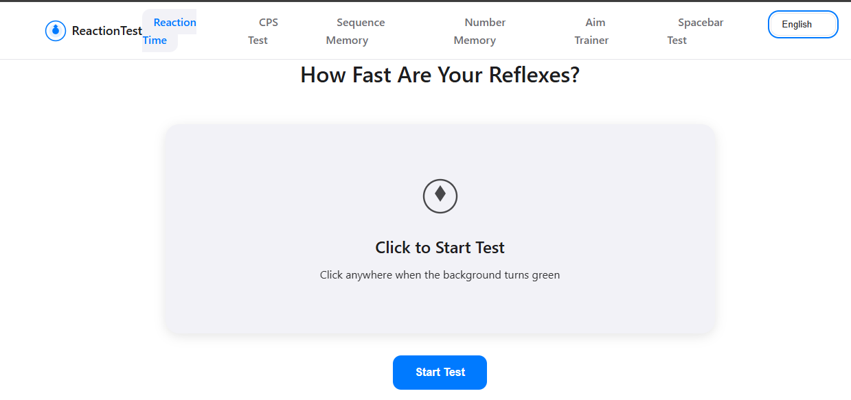 Reaction Time Test gallery image