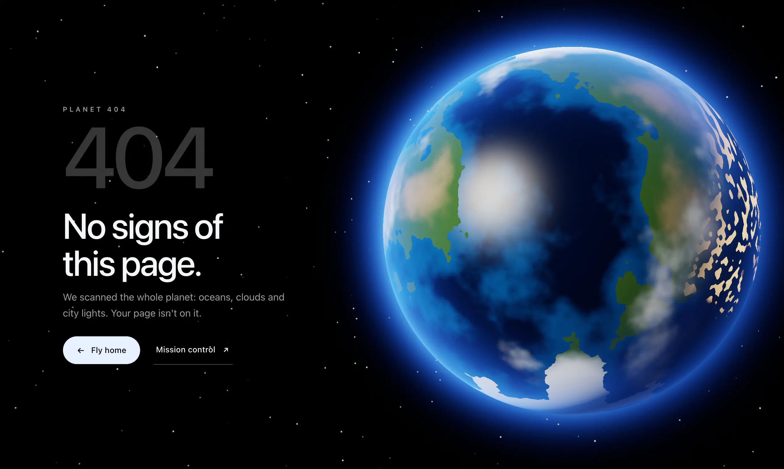 LostPage — Immersive 404 Pages gallery image