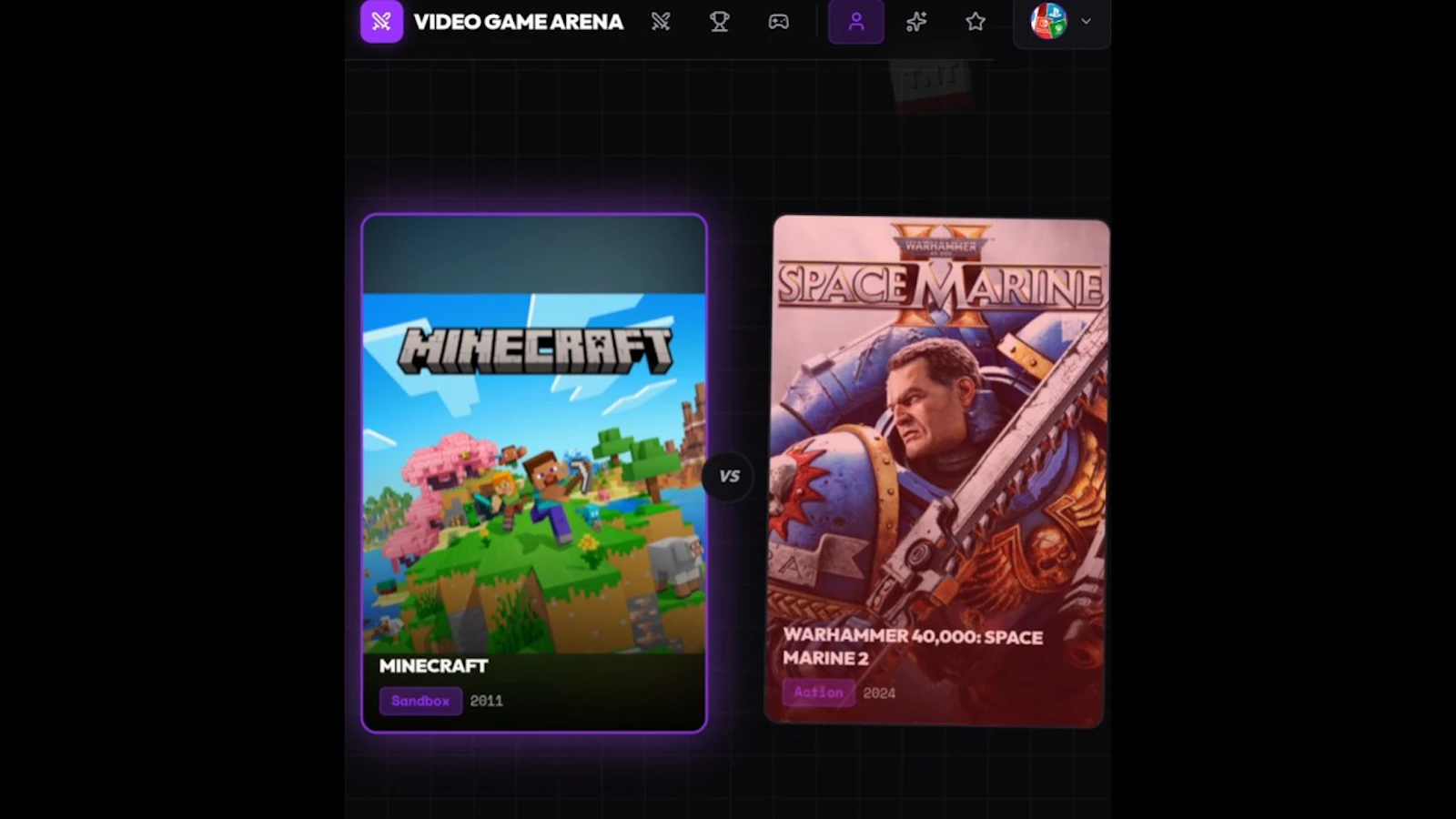 Video Game Arena screenshot 1 (video preview)