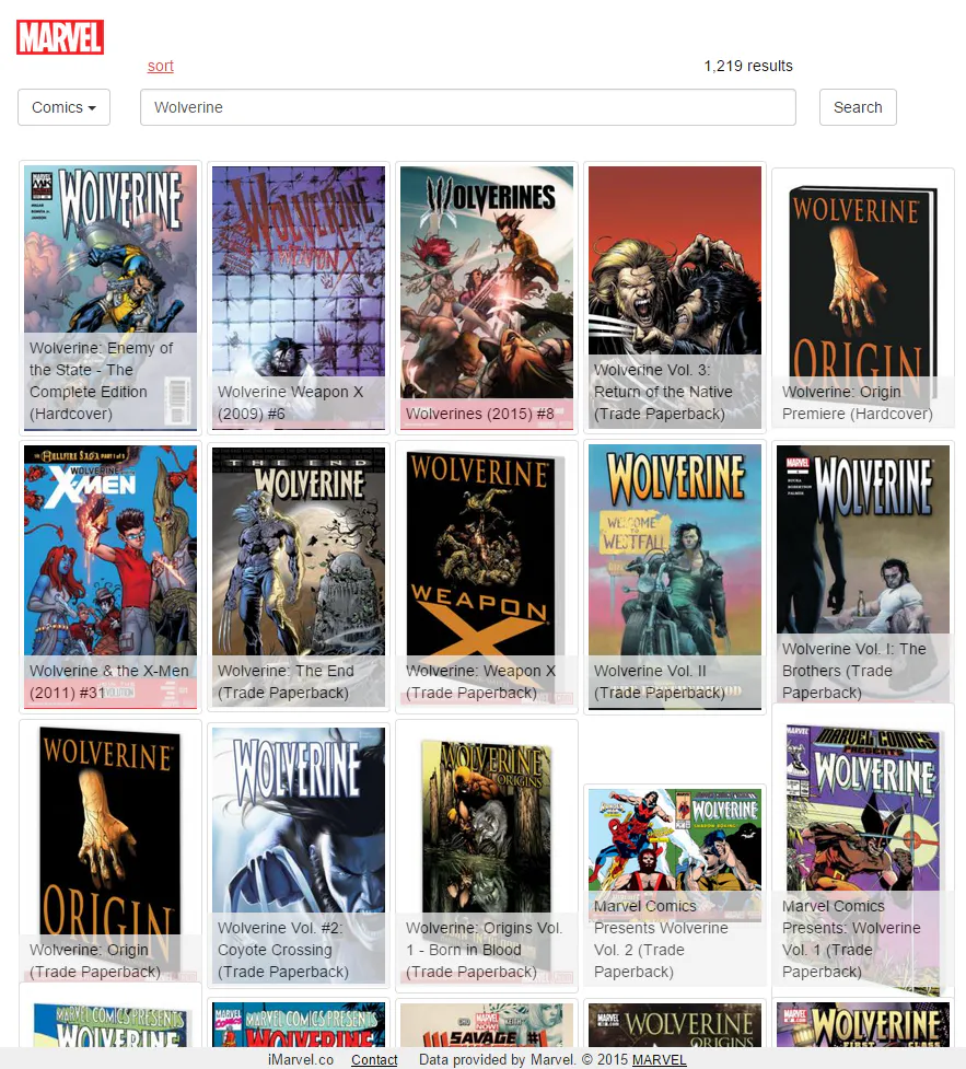 Marvel Search