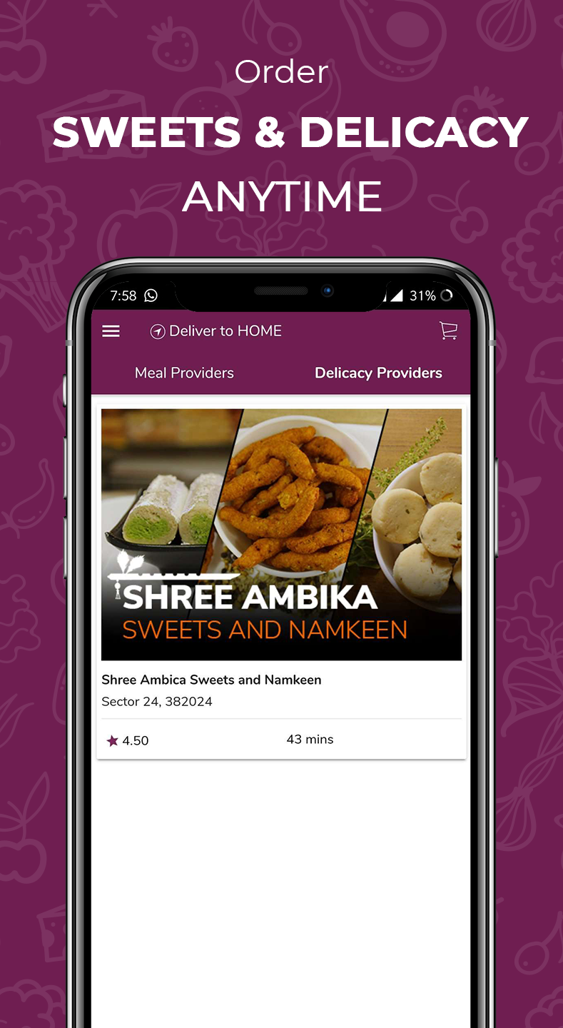 Madhuras - Tiffin Delivery App gallery image