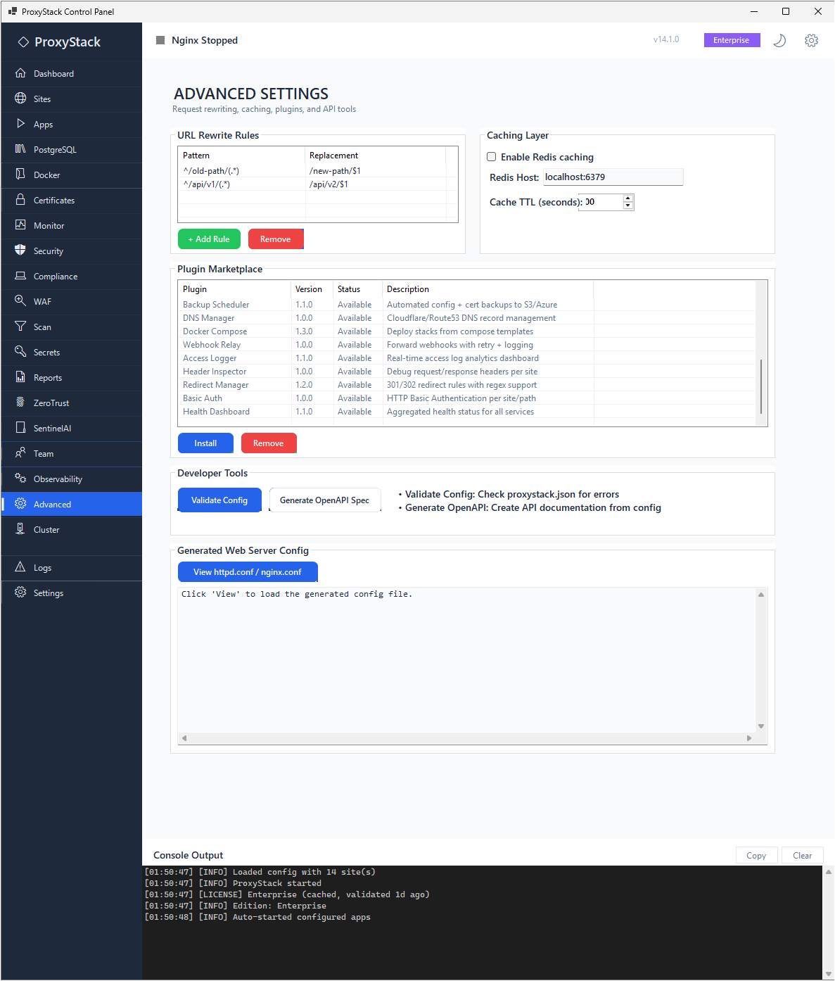 ProxyStack + SentinelAI gallery image