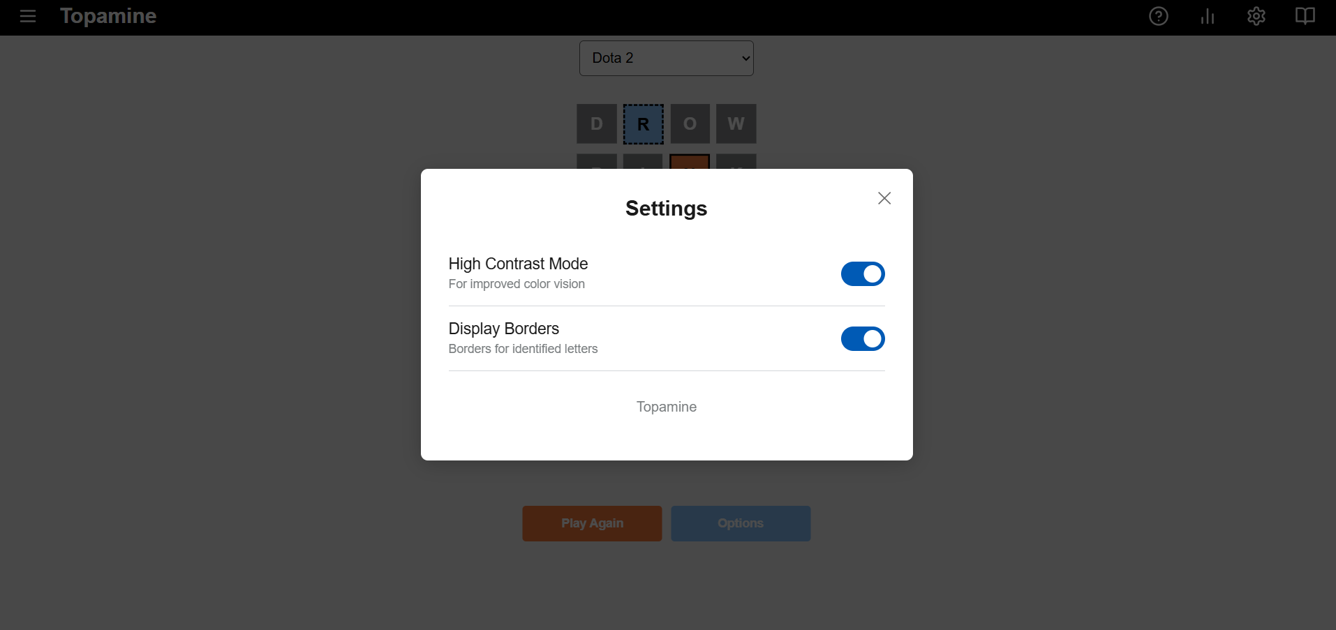 Topamine - Screenshot 5 showing product features and functionality