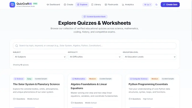 QuizCraft AI screenshot 11