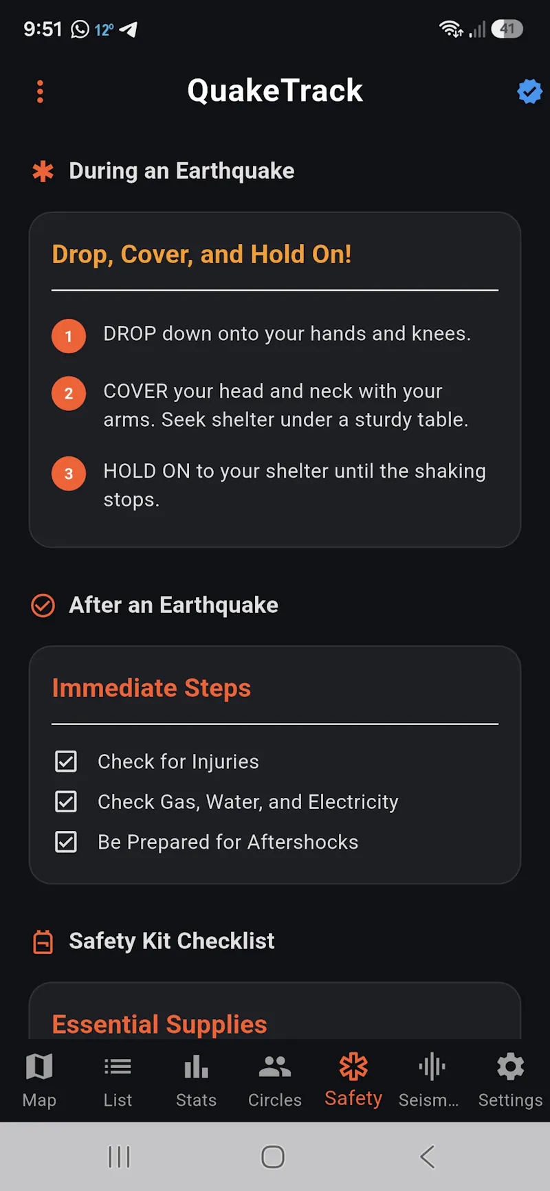 Introducing QuakeTrack! screenshot 4