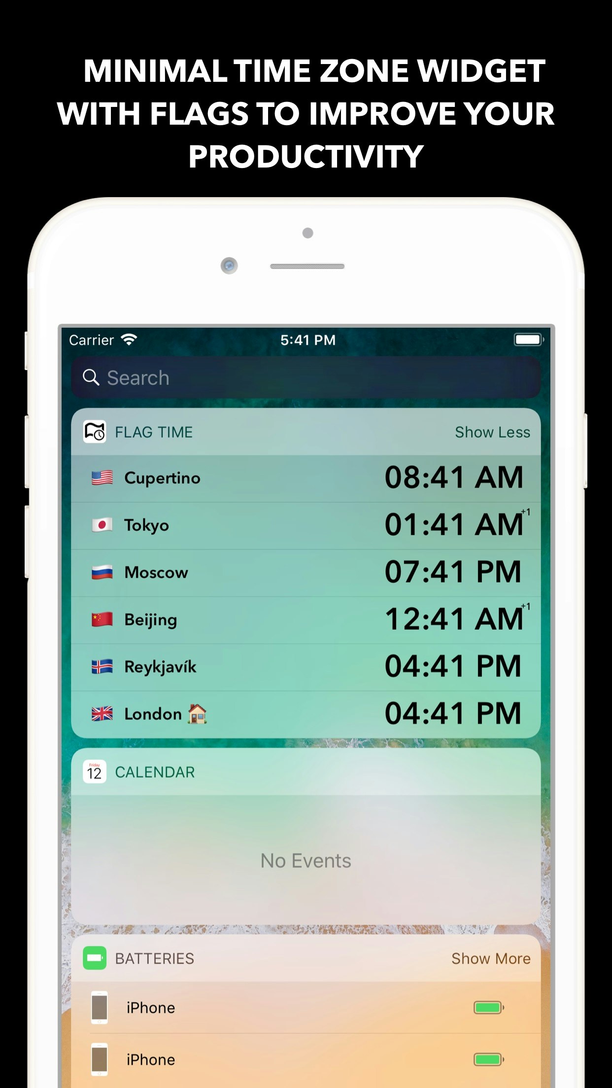 Flag Time - Time Zone Widget gallery image