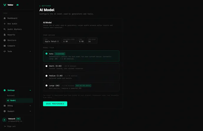VektorAI — AI Visibility Audit Tool gallery image