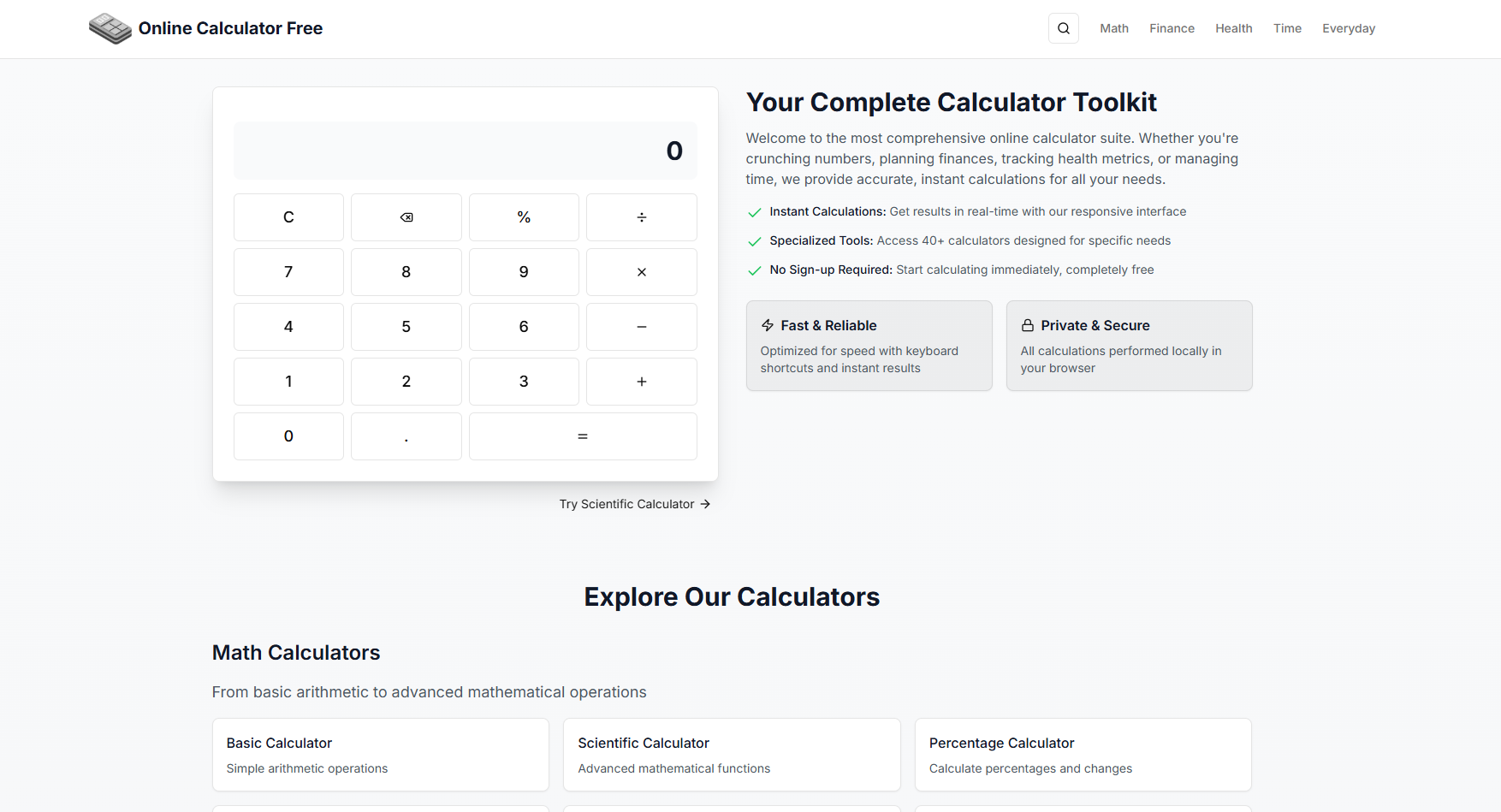 Calcolatrice online gratuita - Calcolatrice media 1