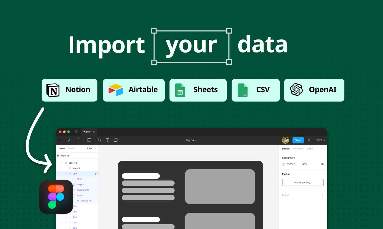 data.to.design - ออกแบบใน Figma ด้วยข้อมูลของคุณ media 2
