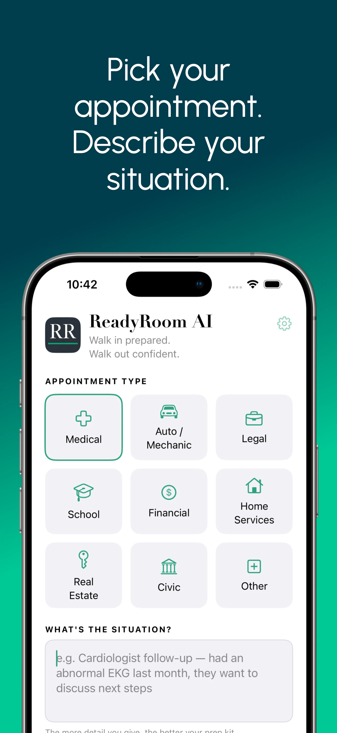 ReadyRoom AI logo