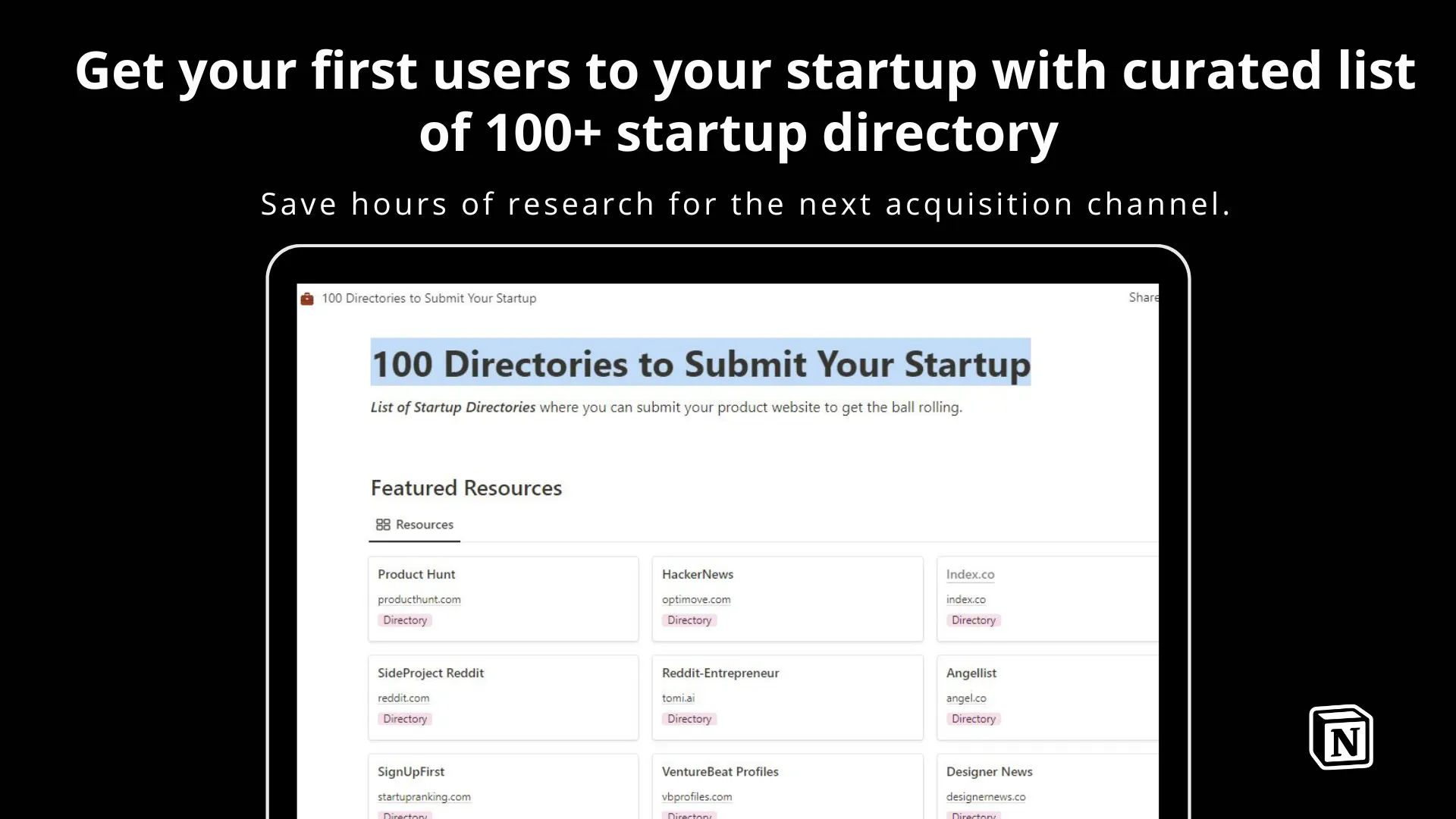 100+ Directories to Submit Your Startup