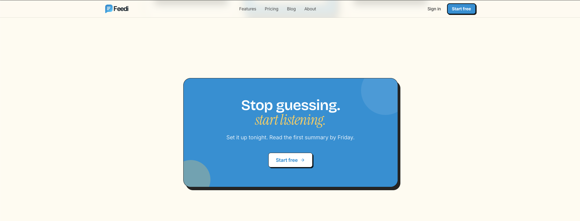 Feedi - User feedback for SaaS founders gallery image