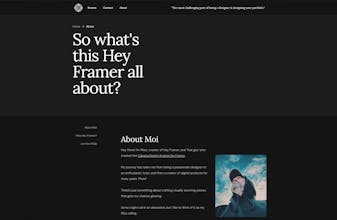 Framer&rsquo;s #1 resource for creative professionals seeking impressive project presentation templates